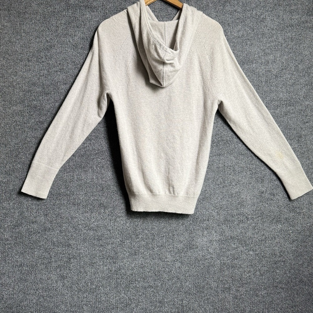 Banana Republic Todd & Duncan 100% Cashmere Hoodie M Gray Scottish Quiet Luxury